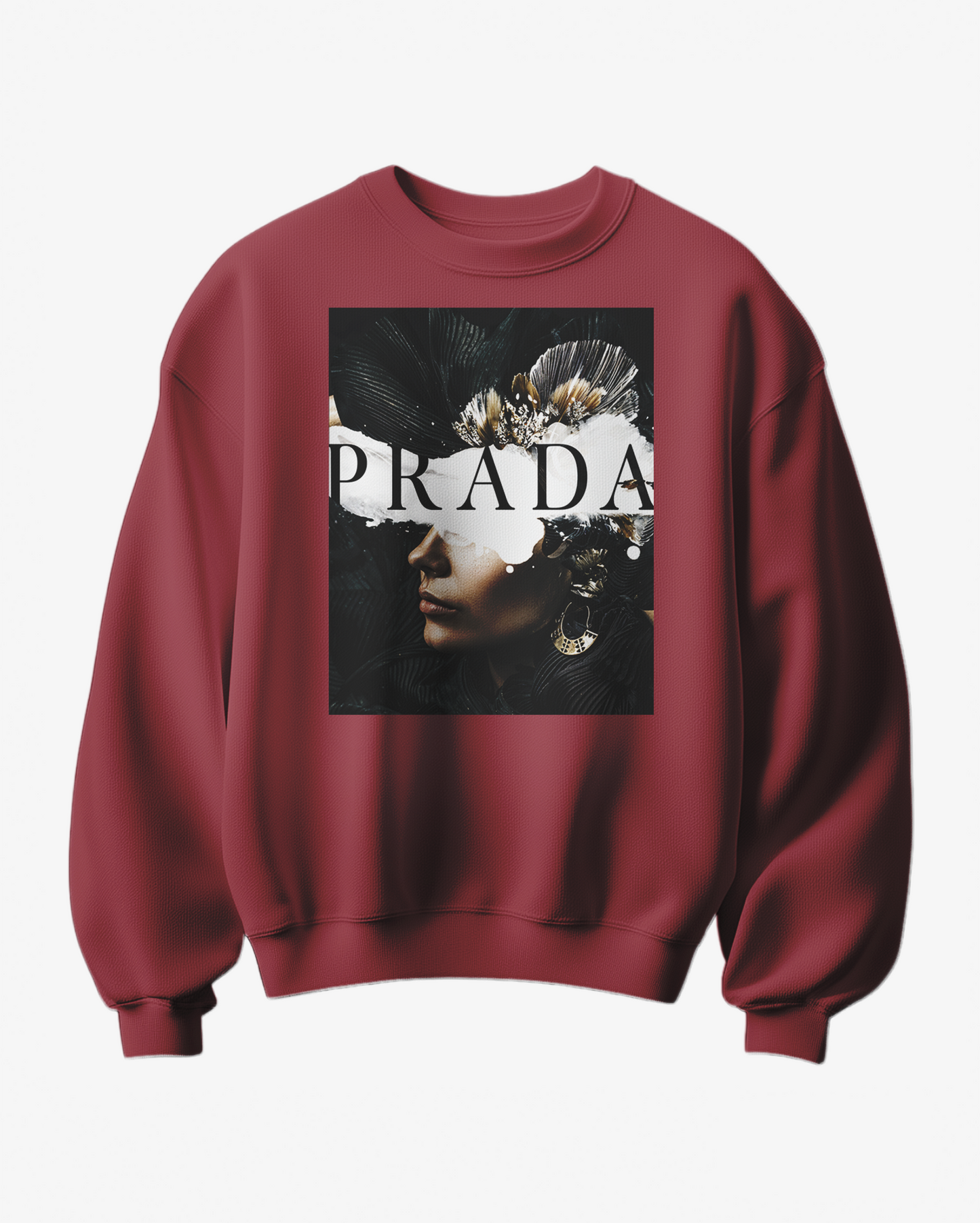 Sweatshirt P Abstract da Camalestore com padrão artístico em tons neutros, tecido confortável e design moderno.