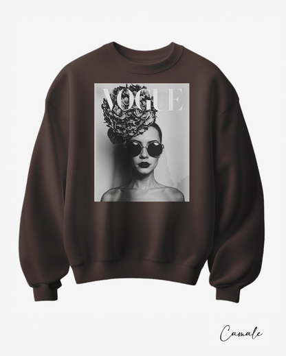 Sweatshirt V Fashion B&W - Camale