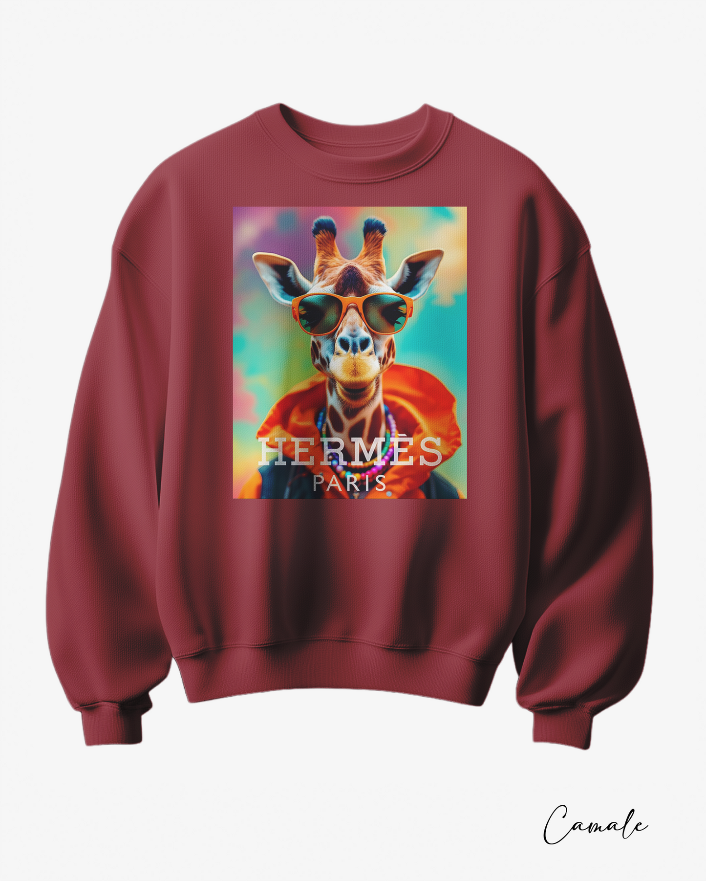 Sweatshirt H Giraffe - Camale