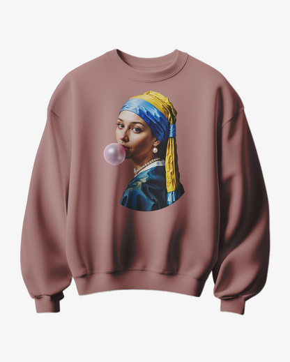 Sweatshirt Pearl Bubblegum da Camalestore com design confortável, cor rosa bubblegum e estilo casual para uso diário.