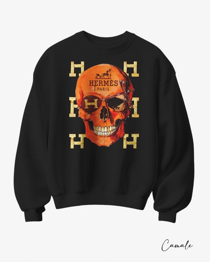 Sweatshirt H Skull - Camale