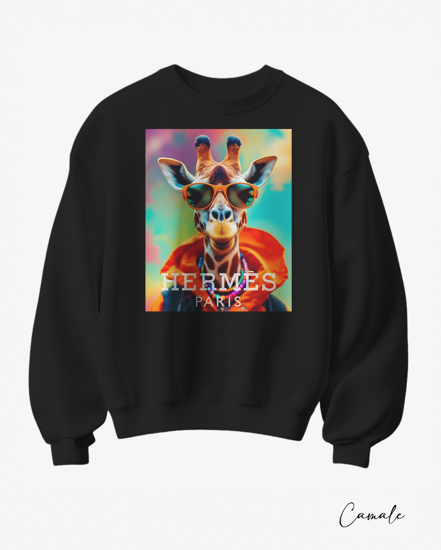 Sweatshirt H Giraffe - Camale
