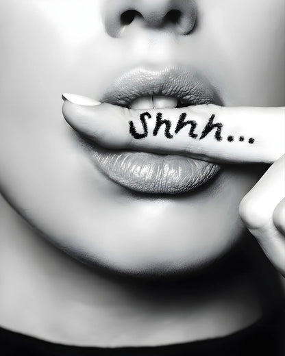 T-shirt Silence Shhh