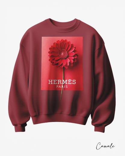 Sweatshirt H Flower - Camale