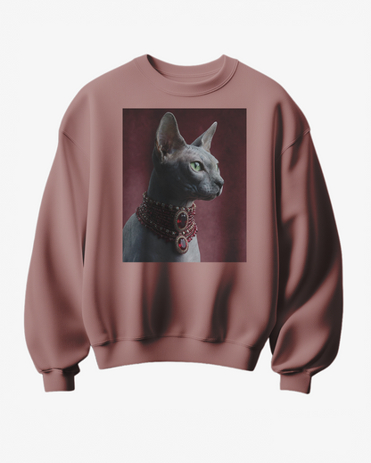 Sweatshirt Sphynx Royalty - Camale