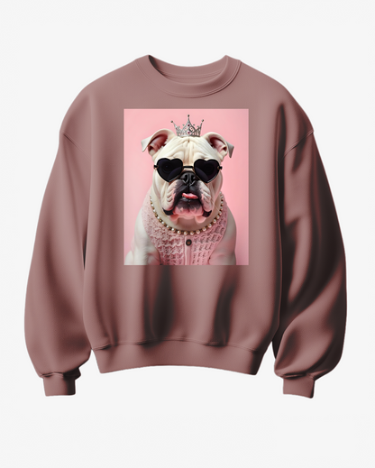 Sweatshirt Buldogue Queen - Camale