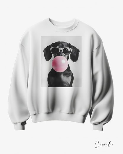 Sweatshirt Bubble Dachshund - Camale