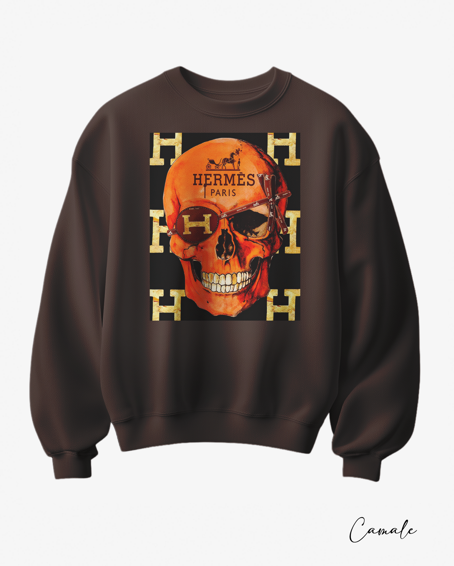 Sweatshirt H Skull - Camale