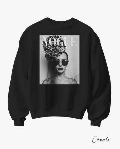 Sweatshirt V Fashion B&W - Camale