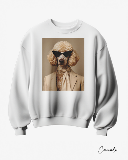 Sweatshirt poodle in Paris - Camale