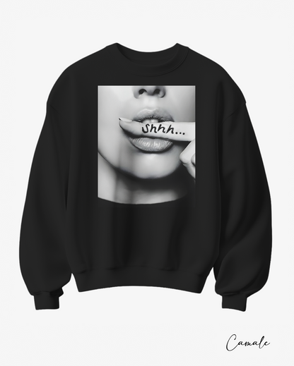 Sweatshirt Shhh - Camale
