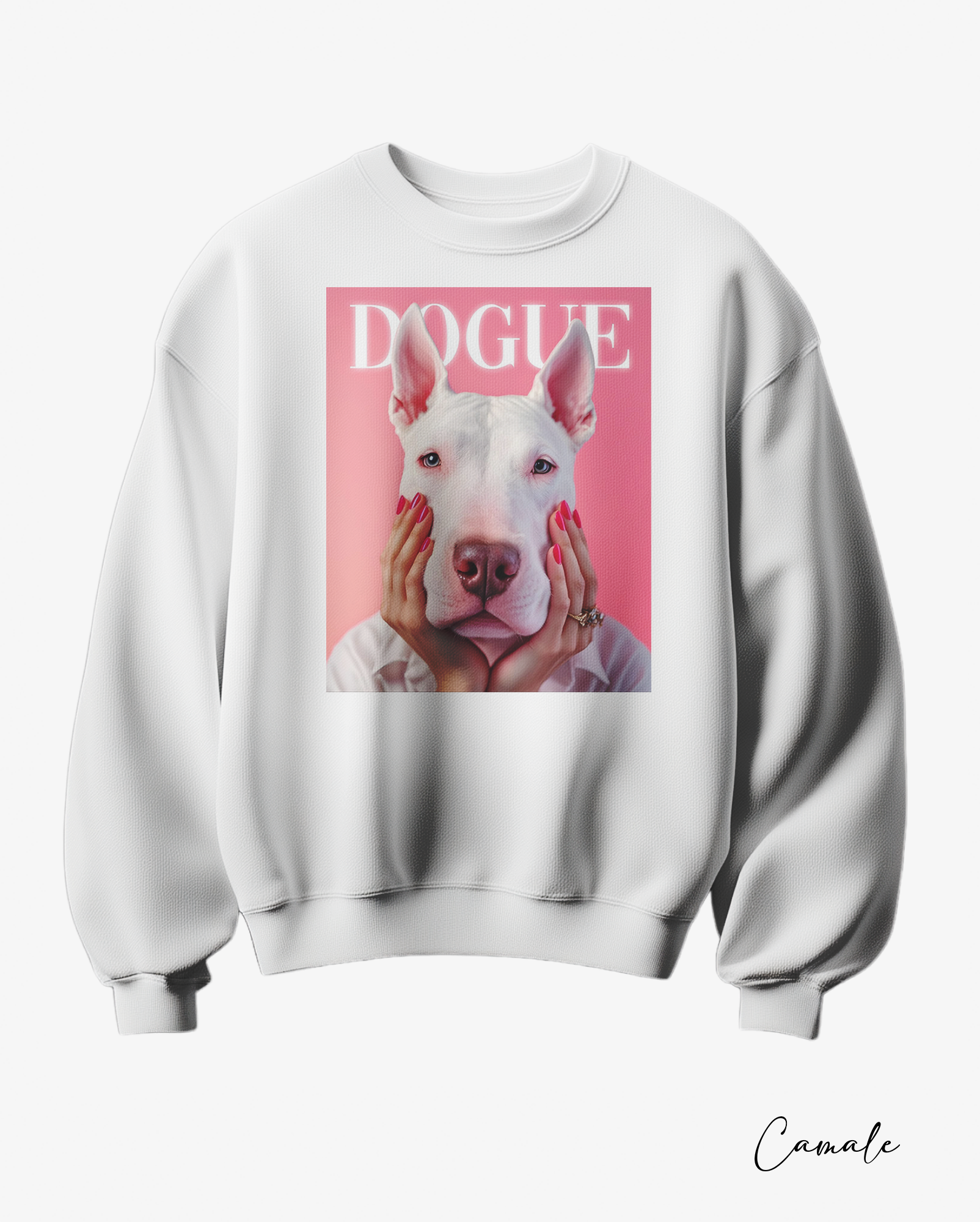 Sweatshirt White Dogue - Camale