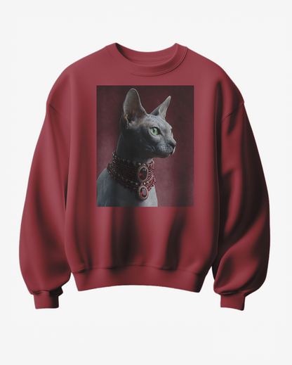 Sweatshirt Sphynx Royalty - Camale