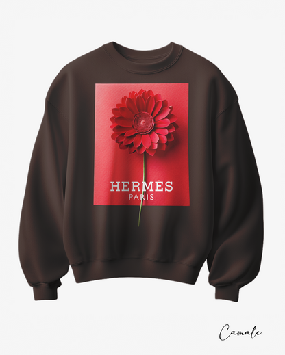 Sweatshirt H Flower - Camale