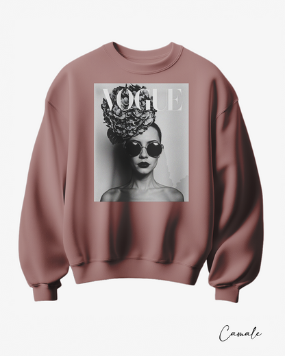 Sweatshirt V Fashion B&W - Camale