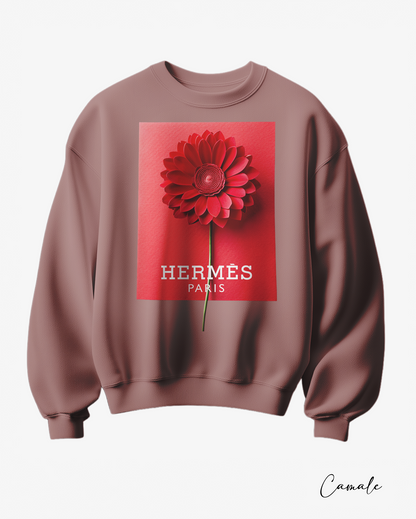Sweatshirt H Flower - Camale