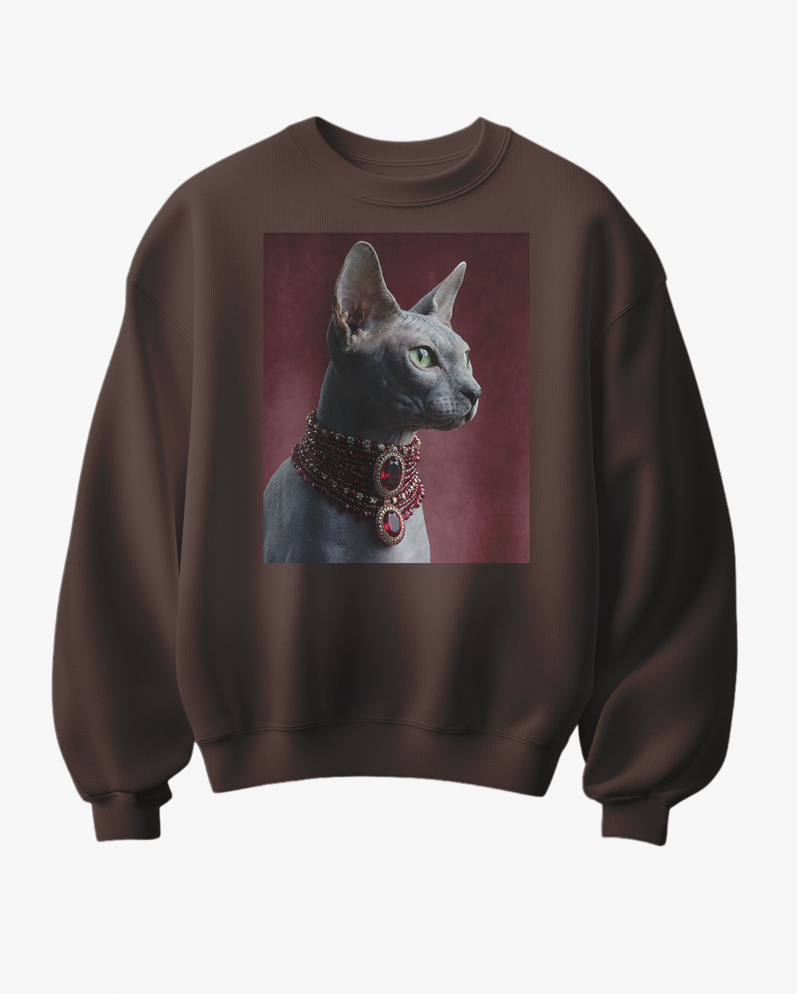 Sweatshirt Sphynx Royalty - Camale