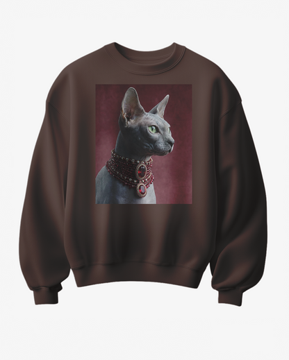 Sweatshirt Sphynx Royalty - Camale
