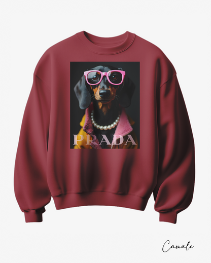 Sweatshirt Dachshund Prada - Camale