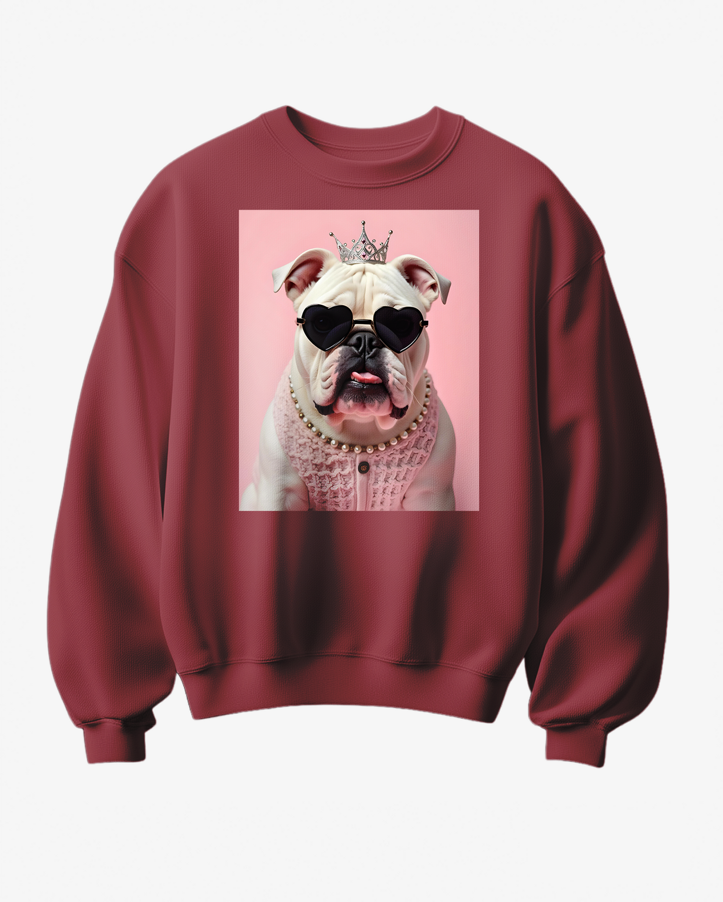 Sweatshirt Buldogue Queen - Camale