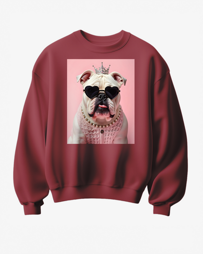 Sweatshirt Buldogue Queen - Camale