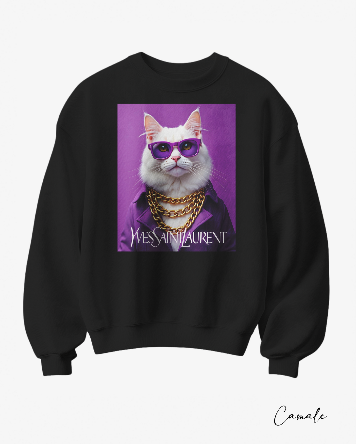 Sweatshirt Y White Fluffy - Camale