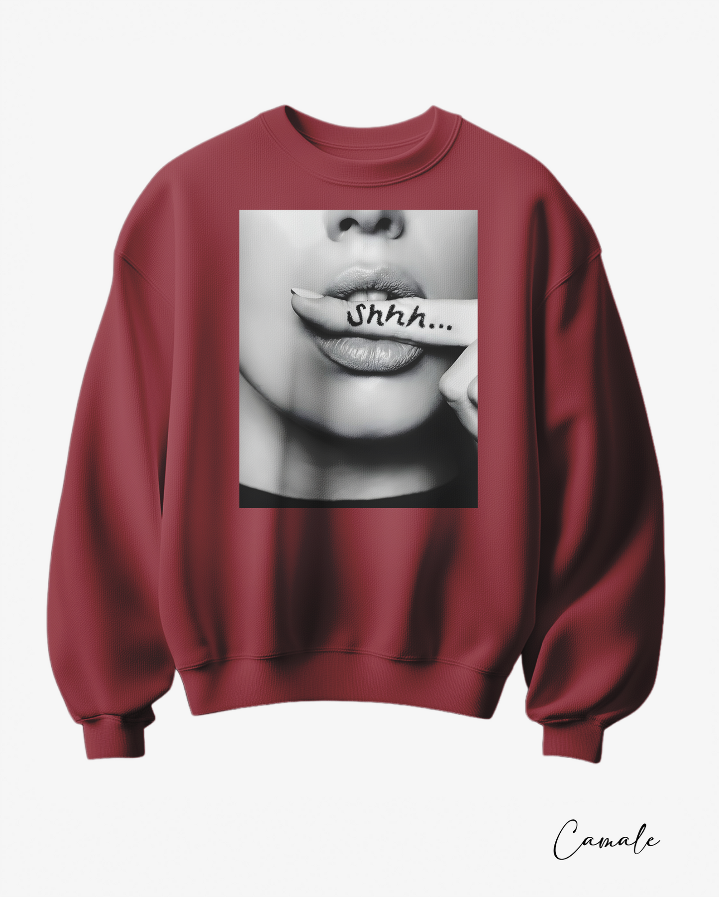 Sweatshirt Shhh - Camale