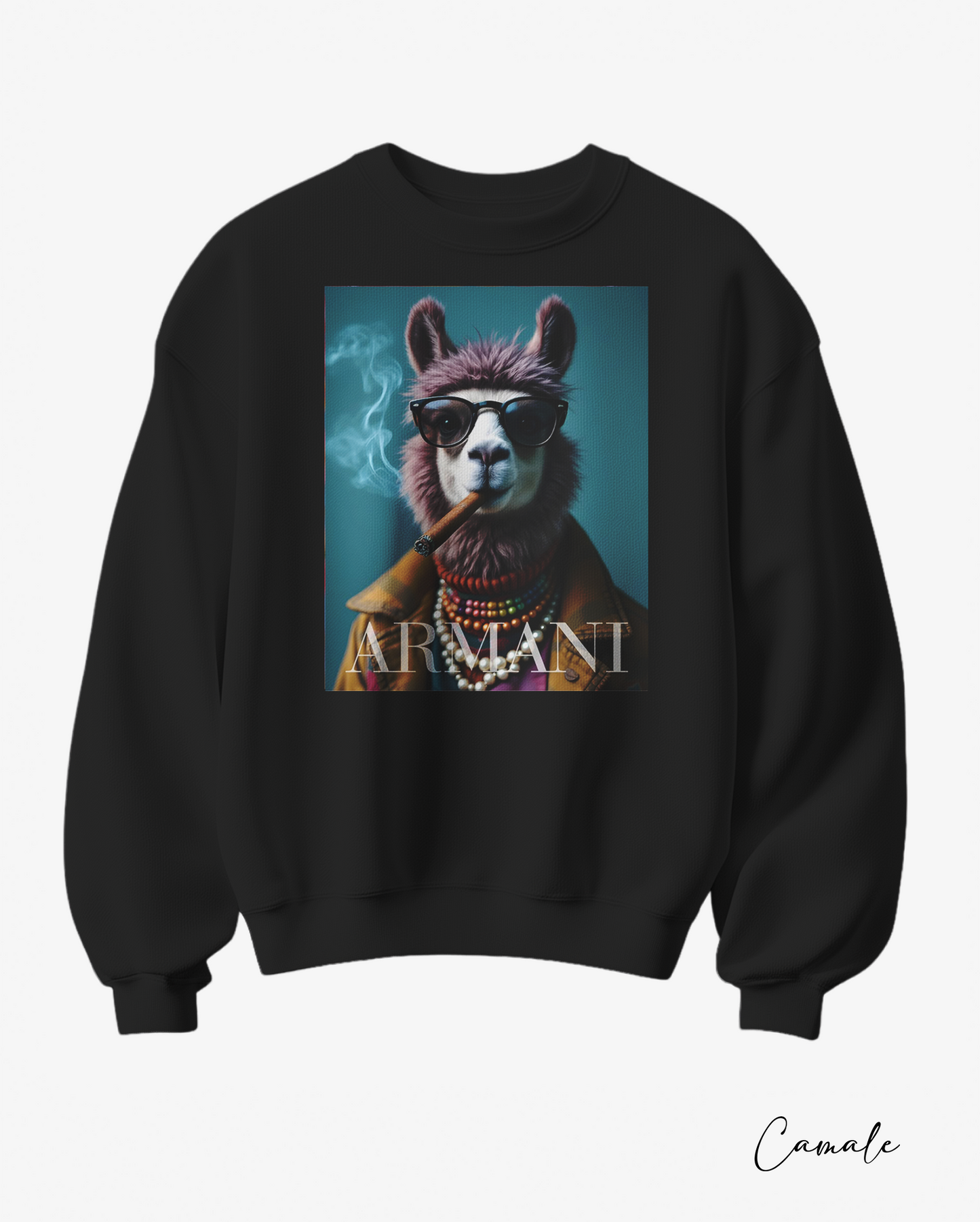 Sweatshirt Arm Lama - Camale