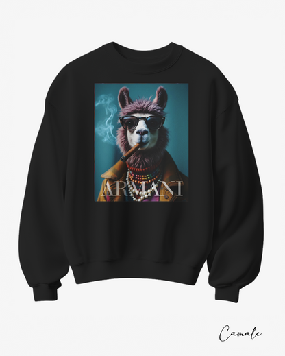 Sweatshirt Arm Lama - Camale