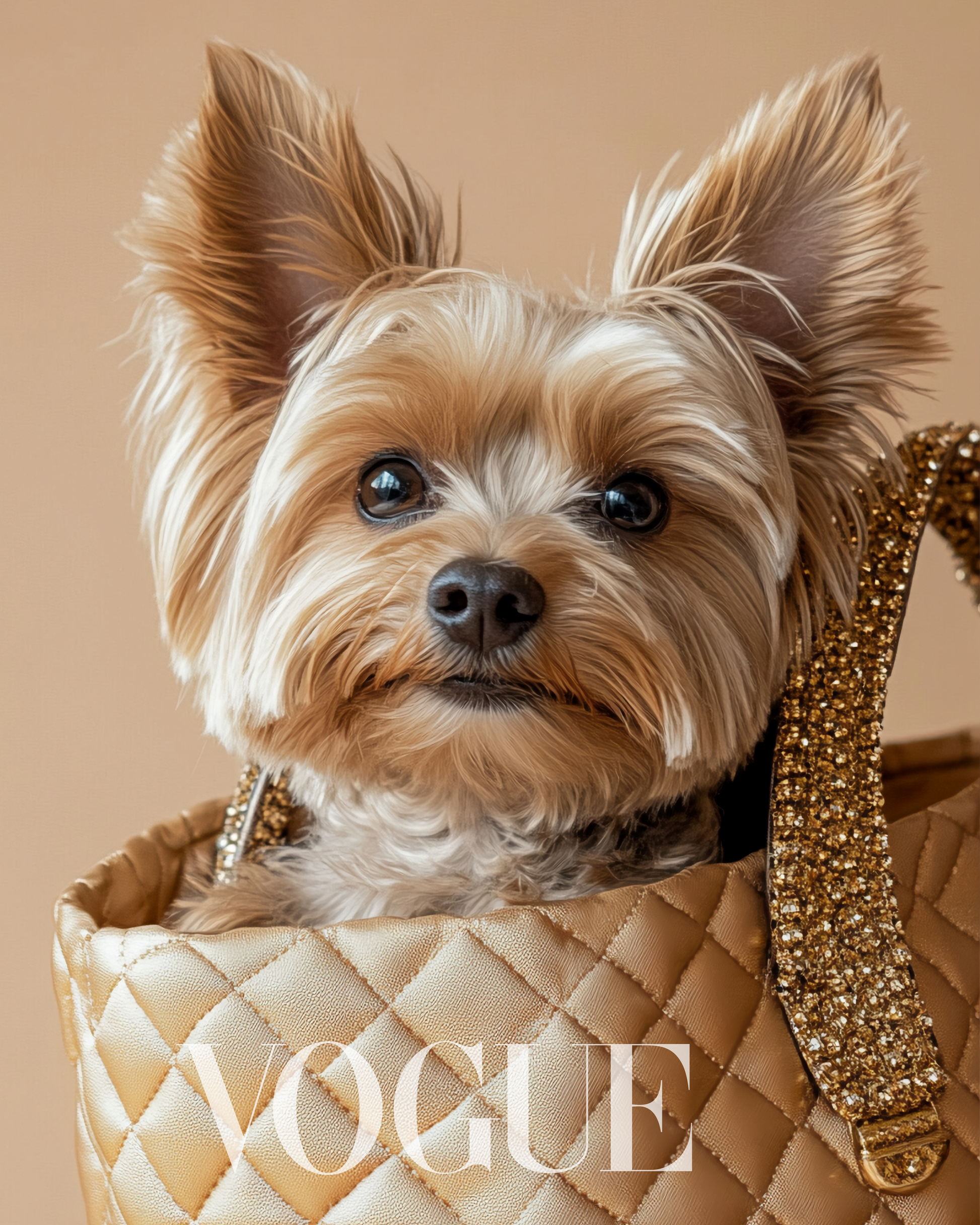 Camiseta T-shirt Yorkie Muse da Camalestore, com estampa de um yorkshire, em tecido confortável e estilo casual.
