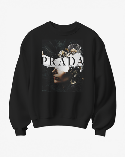 Sweatshirt P Abstract da Camalestore com padrão artístico, tecido confortável e design moderno, ideal para estilo casual.