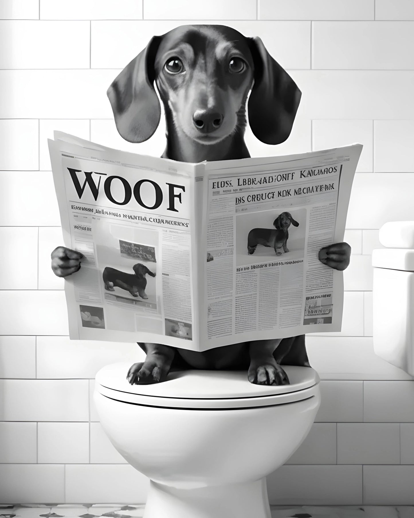 T-shirt WOOF Gazette Reader