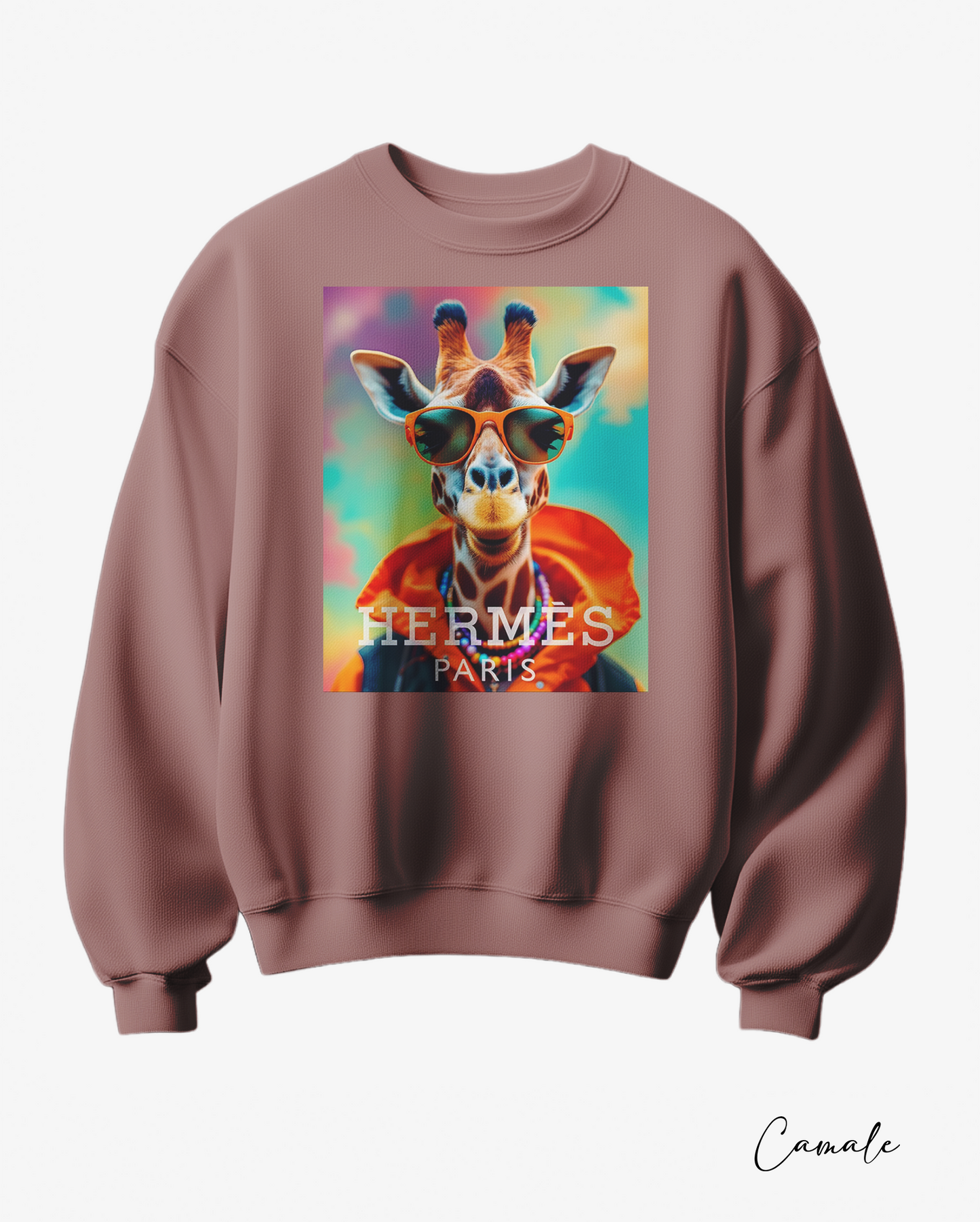 Sweatshirt H Giraffe - Camale