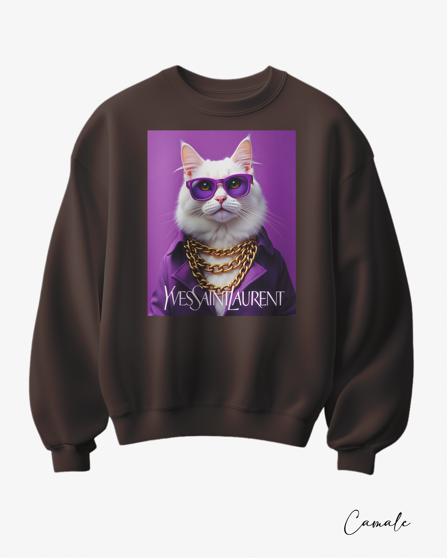 Sweatshirt Y White Fluffy - Camale