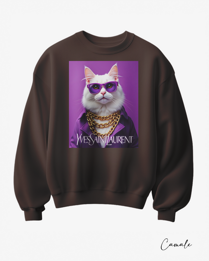 Sweatshirt Y White Fluffy - Camale