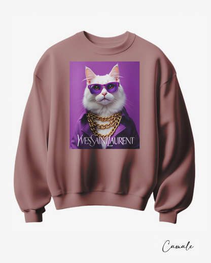 Sweatshirt Y White Fluffy - Camale