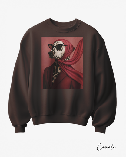 Sweatshirt The Dalmatian Diva - Camale