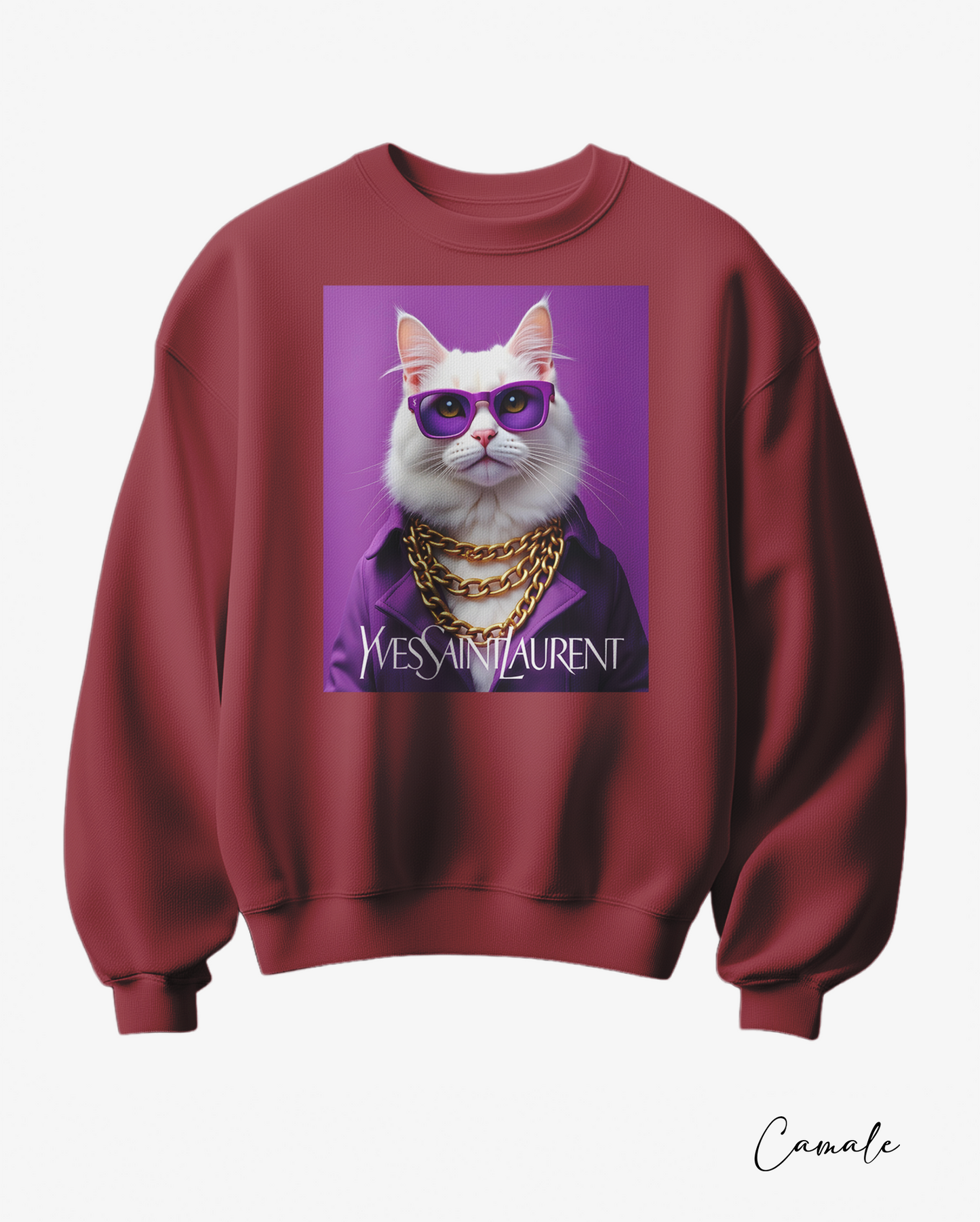 Sweatshirt Y White Fluffy - Camale