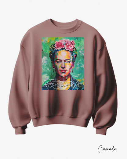Sweatshirt Viva La Frida - Camale