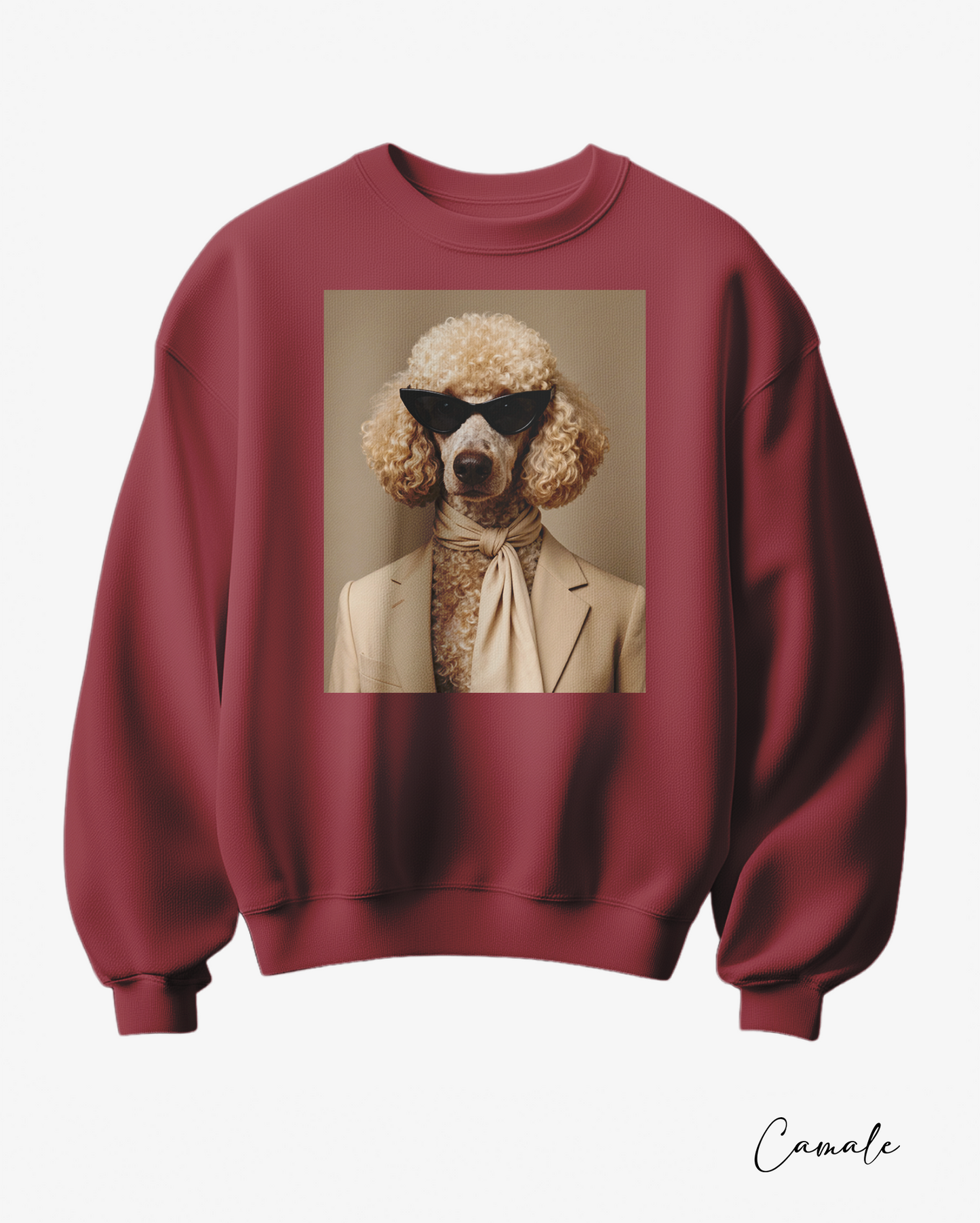 Sweatshirt poodle in Paris - Camale