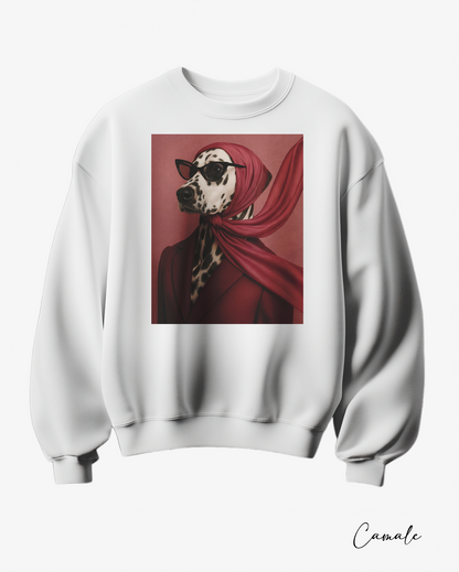 Sweatshirt The Dalmatian Diva - Camale